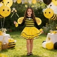 thumbnail image 2 of JAJAHO Animals Dress Up Outfits For Girls Long Sleeve Mesh Layered Tutu Dress With Headband Wings Magic Wand 4PCS Set Party Performances Wear Soft Dresses, 2 of 7