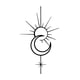 thumbnail image 1 of Decoración De Pared Con Diseño De Sol, Luna Y Estrella, Para Colgar En El Pasillo De La Oficina O En El Exterior., 1 of 8