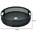 thumbnail image 2 of kurtrusly 1/2/3/5 Anti-Skid Turntable Spice Rack Bathroom Storage Tray Organizer Container Black S 1 Pc, 2 of 6