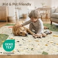 thumbnail image 4 of ODIKA 9'x12' Washable Area Rug Geometric Mid Century Abstract Terrazzo Speckle Boho Hallway for Dining Room, Basement, Large Office, Non-Slip Chair-Friendly, 4 of 7