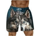 thumbnail image 5 of Pantalones Cortos para Hombre de Cintura Elástica con Bolsillos Pantalones de Playa de Impresión Casual, Poliéster Ligero de Moda para la Primavera Verano Al Aire Libre Y el Uso Diario, 5 of 5