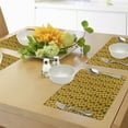 thumbnail image 4 of Ambesonne Tribal Place Mats Set of 4, Women Native, Standard Size, Yellow Black, 4 of 6