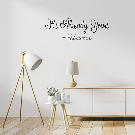 It's Already Yours Quotes Wall Stickers Peel and Stick Wall Decals Removable Vinyl Art Letters Wall Sticker for Bedroom Living Room Wall Decorations Home Indoor Wall Art Decor
