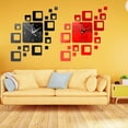 thumbnail image 1 of Muyoka Reloj de pared de acrílico 3D Cuadrados Espejo de cuarzo, Superficie de espejo moderno Decoración de pared simple 3d Relojes Números Pegatinas para decoraciones de oficina en casa Muyoka Hogar, 1 of 5