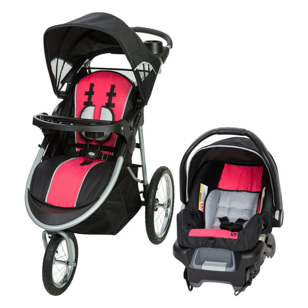 Baby Trend Pathway Travel System, Pink Jogging Stroller With Car Seat