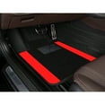 thumbnail image 4 of Leadwolf Car Floor Mats for BMW for 4-Series Vinyl Carpet Protection All Weather Auto Liners Anti-Slip Automotive Floor Mats Velvet Colored Stripe Black and Red 4pcs, 4 of 5