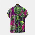 thumbnail image 5 of WOLIAUO Halloween Shirts Halloween Costumes Vintage Horror Shirt for Men Skeleton Graphic Tees for Adult 2026 Holiday Fall Spooky Season S Green, 5 of 8