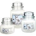 thumbnail image 2 of Village Candle Pure Linen, Medium Glass Apothecary Jar Scented Candle, 13.75 Ounces, White, 2 of 3