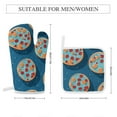 thumbnail image 2 of Fun Pizza Oven Mitt And Pot Holder Set Oven Glove for Kitchen Baking Cooking Grilling, 2 of 6