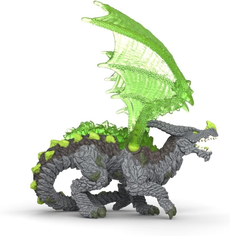 schleich Eldrador - Rock Dragon Figurine with Movable Wings - Fantasy Monster Toy for Kids Ages 7+