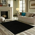 thumbnail image 2 of Ambiant Saturn Collection Pet Friendly Area Rugs Black - 5' Square, 2 of 4