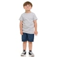 thumbnail image 4 of Cudlie 5-Pack Toddler Boys’ T-Shirts – Soft Cotton Tees for 12M to 4T – Solid Colors, Everyday Value, Soft and Comfy Basics for Play, Preschool & More - Active Pack, 4 of 11