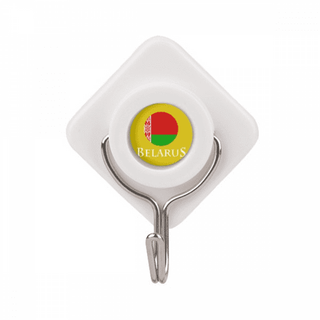 

Belarus Eastern European Minsk Flag Adhesive Wall Hooks Hanging Self Sticky