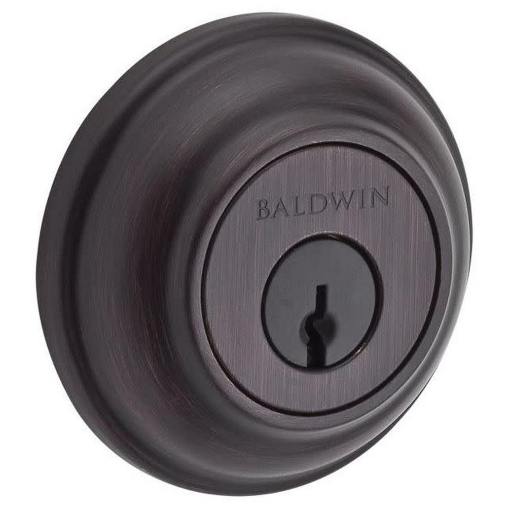 Baldwin Reserve SCTRD112S Single Cylinder Traditional Round Deadbolt