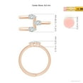 thumbnail image 3 of ANGARA Lab Grown Diamond Three Stone Open Ring for Women in 14K Rose Gold (Size-5x3mm| Color-F-G| Clarity-VS) | April Birthstone, Anniversary, Jewelry Gift for Women | Lab-Grown Diamond Ring, 3 of 4