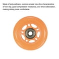 thumbnail image 4 of Uxcell 2.8" OD Inline Skate Wheels with Bearings 82A Skate Replacement, Orange 8 Pack, 4 of 5