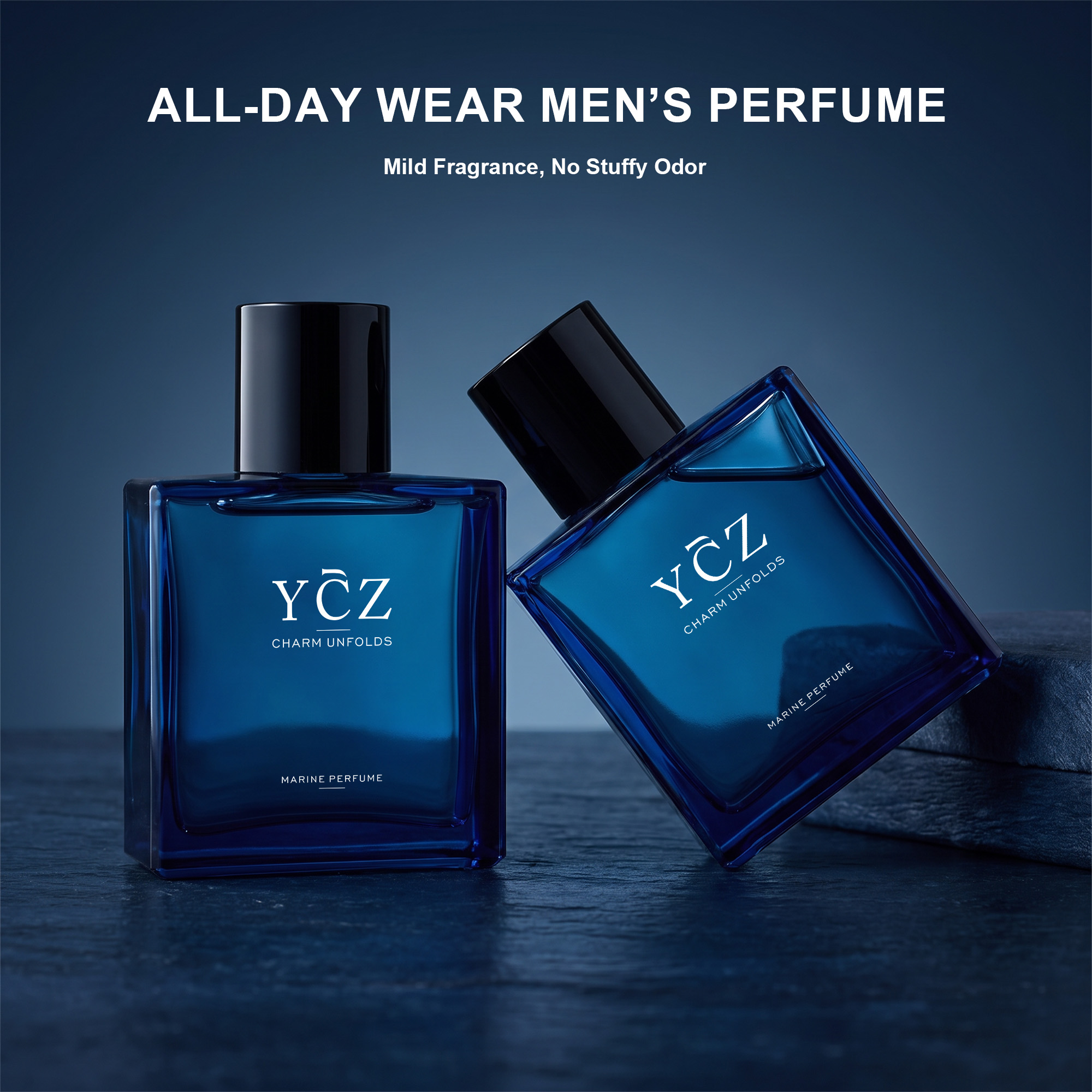 YCZ Charm Unfolds Men's Eau de Parfum, 2-Pack, 1.7 oz Each photo 2