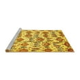 thumbnail image 2 of Ahgly Company Machine Washable Indoor Rectangle Abstract Yellow Modern Area Rugs, 3' x 5', 2 of 4