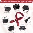 thumbnail image 3 of Becaristey Simple Bag Strap Replacement Exquisite Craft And High-end Texture No Loose Thread Shoulder Bag Strap Burgundy, 3 of 6