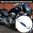 thumbnail image 2 of Unique Bargains 4 Pcs Motorcycles Universal Exhaust Pipe Spring 68mm 2.68" Stainless Steel Exhaust Pipe Spring Hook Blue, 2 of 7