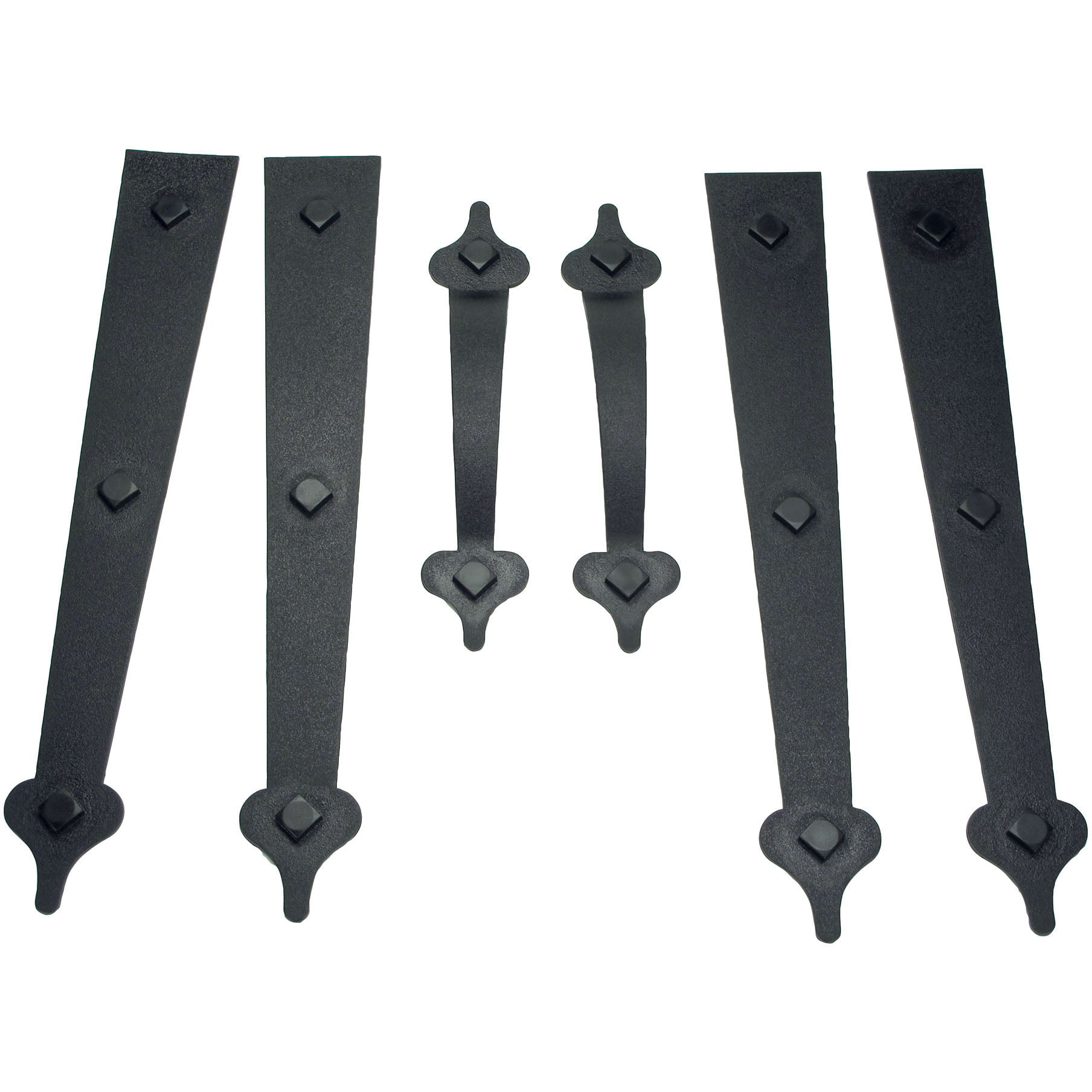 Household Essentials Hinge-It Magnetic Decorative Garage Door Accents, Black