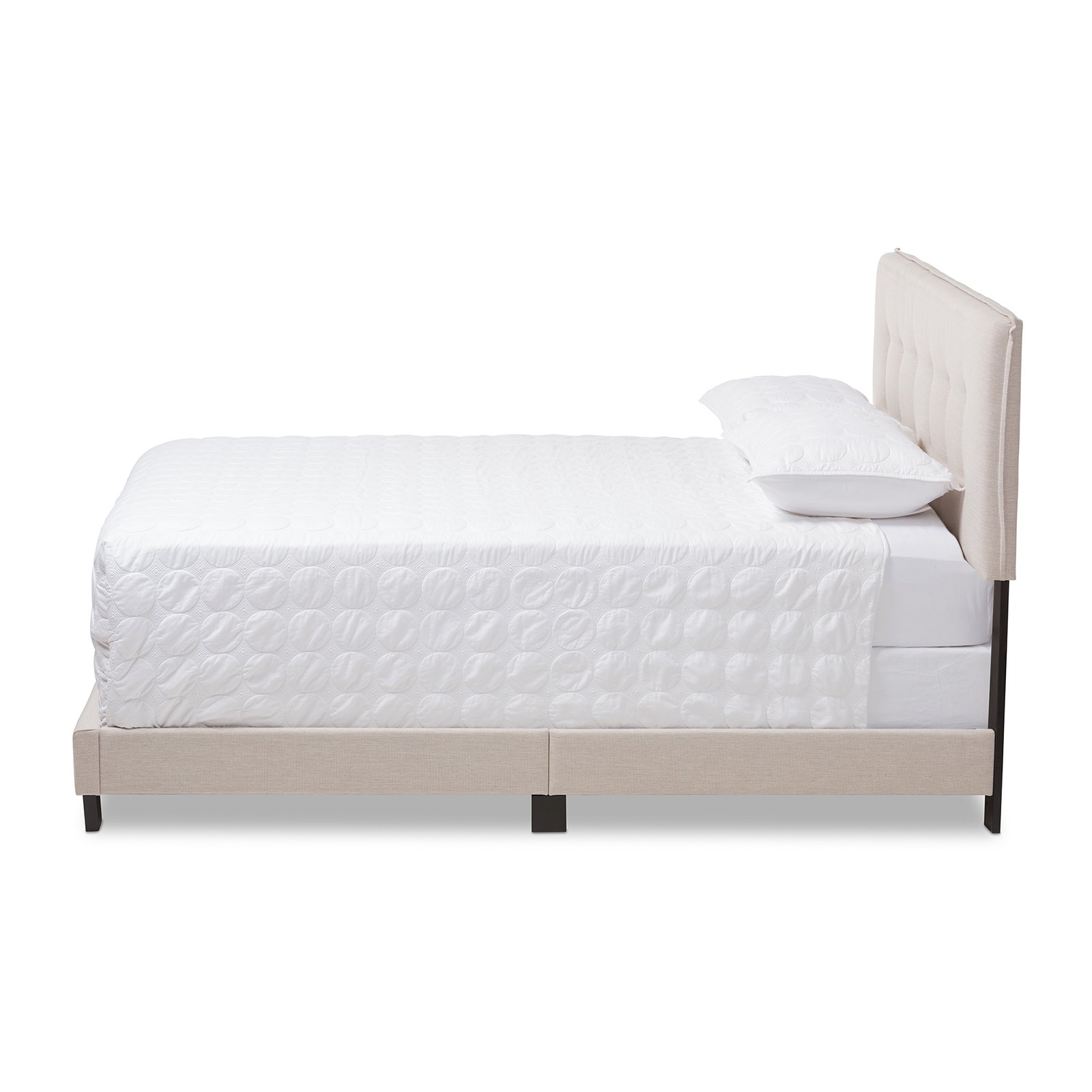 Baxton Studio Audrey Modern and Contemporary Upholstered Bed, Multiple Sizes, Multiple Colors - image 3 of 10