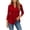 Red, variant on Shirts for Women Collared 3/4 Length Sleeve Tops Button Down Open Front Dressy Tops Summer Work Office Tops