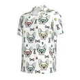 thumbnail image 2 of Rocae Cute French Bulldog for Men's Short Sleeve Polo Shirt, Quick Drying Performance Moisture Wicking Sports Men's Golf Shirt Medium, 2 of 9