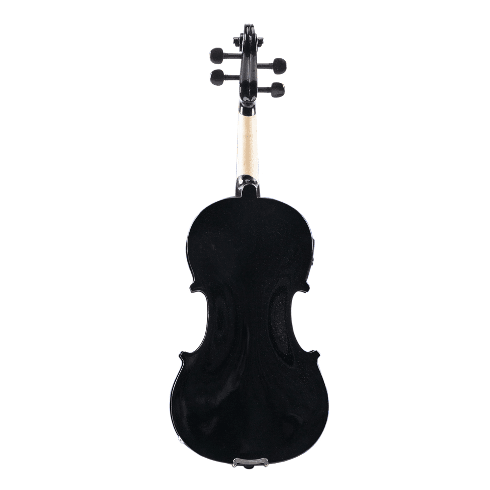 Tcbosik 4/4 Violin Set with Electronic Tuner and Connecting Wire for Adults, Fiddle Beginner Kit with Case, Bow, Strings and Shoulder Rest, Black