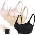 thumbnail image 1 of Body Silk Seamless Maternity Nursing Bra with Pads, Extenders & Clips, 1 of 7