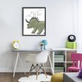 thumbnail image 3 of Stupell Industries Contemporary You Are Brave Dinosaur Black Floating Frame Canvas Art, 17 x 21, by Elizabeth Tyndall, 3 of 8
