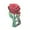 Red, variant on Stainless Steel Heavy Duty Windproof Tablecloth Clamps with Elegant Rose Design for Secure Indoor and Outdoor Wedding Picnic Camping Events