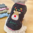 thumbnail image 4 of SPRING PARK Warm Plush Cartoon Christmas Print Dog Vest for Autumn Winter Soft Polyester Sleeveless Knitwear for Small dog Cat Cute Puppy Kitten Clothes, 4 of 7
