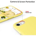 thumbnail image 3 of Entronix Silicone Soft Case for iPhone 8/7, Anti-Slip Durable Slim Fit Cover, Yellow, 3 of 5