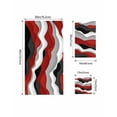 thumbnail image 4 of Red Black Ombre Bath Towels for Bathroom Set,Luxury Microfiber Towels Gifts for Women,Quick Dry Beach Kitchen Hand Hair Face Towel and Dish Washcloth,Modern Geometric Moire Abstract Art Towels+Set, 4 of 7