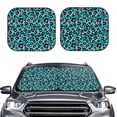 thumbnail image 2 of Fotbe Leopard 1 Juego de 2 Piezas de Parasoles para Parabrisas | Bloqueador Solar para Auto | Accesorios Plegables para Protección Solar Interior-Medium, 2 of 6