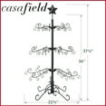 thumbnail image 7 of Ornament Display Christmas Tree with Stand - Wrought Iron Ornament Holder, 3' Black, 7 of 7
