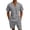 Dark Gray, variant on Men's 2 Pieces Linen Set Notch Collar Tracksuit Short Sleeve T-Shirts and Short Sports Outfits