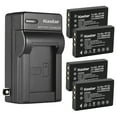 thumbnail image 1 of Kastar 4-Pack Battery and AC Wall Charger Replacement for Ricoh Caplio 300G, Caplio 400G wide, Caplio 500G, Caplio 500G wide, Caplio 500SE, Caplio G3, Caplio G3 model M, Caplio G3 model S, Caplio G3S, 1 of 6