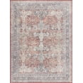 thumbnail image 4 of Boutique Rugs Ambre Farmhouse Runner Rug - Machine Washable - Burgundy, Blue, Beige - 2'7" x 10'2" Runner, 4 of 15