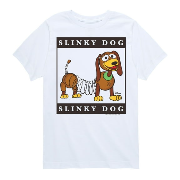 Disney's Toy Story - Type Block Slinky - Toddler & Youth Short Sleeve Graphic T-Shirt