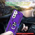 thumbnail image 7 of Compatible for Samsung Galaxy S21 5G Case 6.2-inch with HD Screen Protector,  Military-Grade Protective Phone Case with Magnetic Kickstand Ring for Samsung Galaxy S21 Purple, 7 of 7