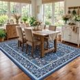 thumbnail image 3 of CHITOOMA 5'x7' Area Rugs for Living Room, Floral Washable Rug Boho Non-Slip Printed Carpet, Vintage Stain Resistant Indoor Rug for Bedroom Dining Room Home Office, 3 of 10