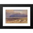 thumbnail image 2 of Clarkson Stanfield 18x13 Black Modern Framed Museum Art Print Titled - Scottish Mountain Landscape (1841), 2 of 5