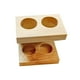 thumbnail image 4 of Soporte para cabezales de cepillo de dientes eléctrico, soporte de madera, accesorios para estante, organizador de mostrador 2 agujeros, 4 of 9