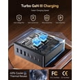 thumbnail image 4 of Cargador Hinkicher GaN III de 140 W, 7 puertos PD 3.0 Fast USB, 4 of 7