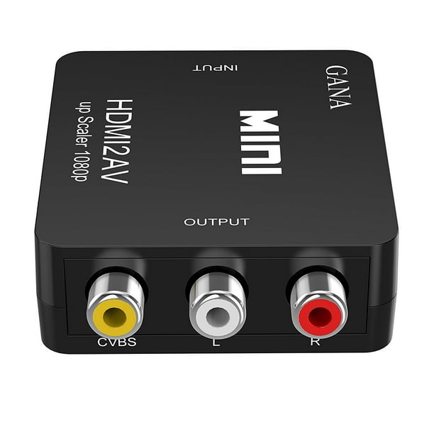 Adaptateur de convertisseur audio vidéo Mini AV vers HDMI pour
