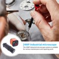 thumbnail image 4 of Cámara De Microscopio De Vídeo Industrial Digital 24Mp 1080P Compatible Con Usb/Hdmi + Montura C 130X Para Reparación De Teléfonos De Soldadura Pcb (Reino Unido/Ue/Ee. Uu.) Vogacara TO005472-01, 4 of 7