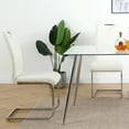 thumbnail image 6 of 6Pcs 4Pcs 2Pcs/Set Modern Dining Chairs with Faux Leather Padded Seat Dining Living Room Chairs Upholstered Chair with gold Metal Legs Design for Kitchen, Living, Bedroom, Dining Room Side Chairs, 6 of 18