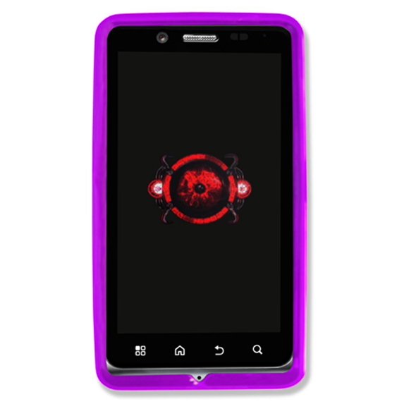 Qmadix Flex Gel Case for Motorola Bionic XT875 - Retail Packaging - Purple